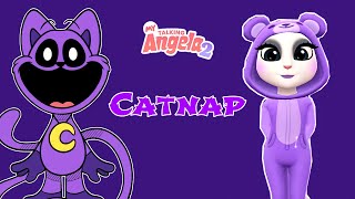 Catnap In My Talking Angela 2 And My Talking Angela 2 Winter Update Gameplay ☃️❄️