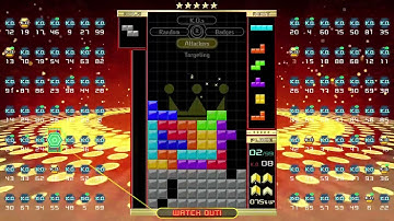 Tetris 99 T-spin double 1st place