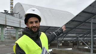 チェルノブイリ原発跡で太陽光発電始まる