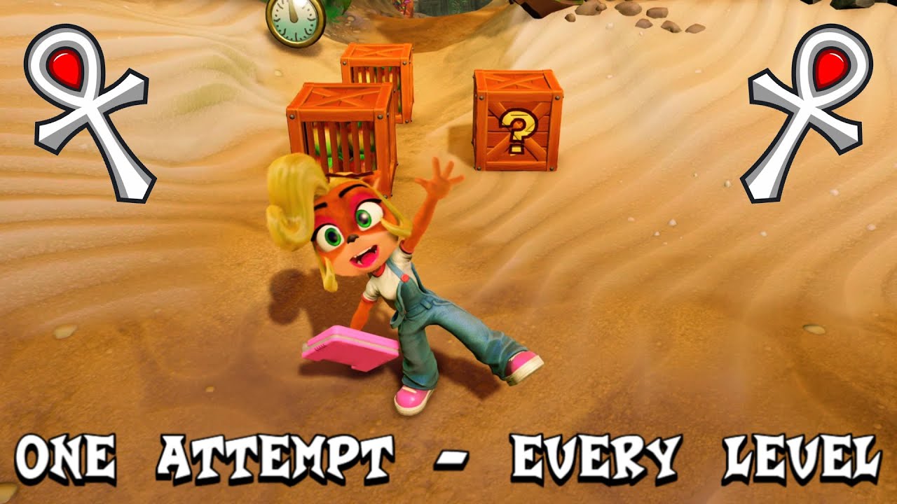 Crash 1: How many platinum relics can I get in one try?