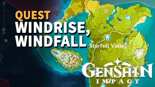 Windrise, Windfall Genshin Impact Quest