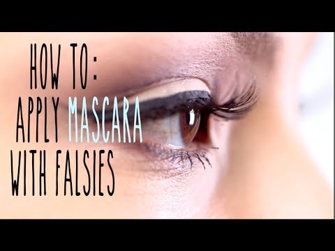Jeg tror, ​​jeg er syg tæmme Lav HOW TO Apply mascara with False Lashes - YouTube