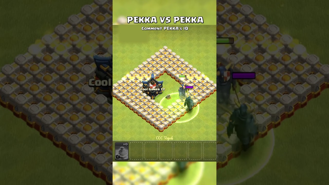 PEKKA IQ | Max Level PEKKA VS Max Level PEKKA | Funny | Clash of Clans