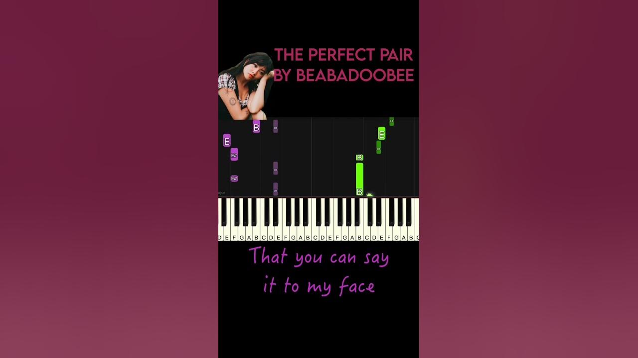 The Perfect Pair by Beabadoobee piano version 