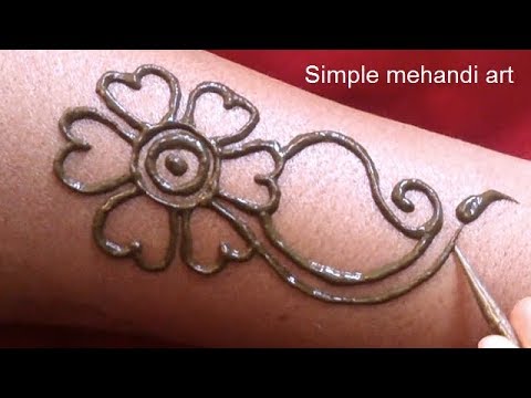 Very Atractive Arabic Mehandi Design Easy Back Hand Arabic