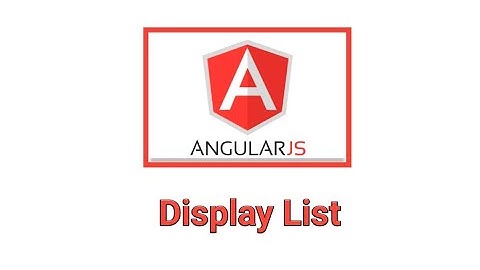 Angular js examples- Display List