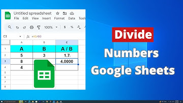 Getallen delen in Google Sheets