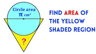 Can you find area of the Yellow region? | Equilateral Triangle | (Easy explanation) | #math  #maths