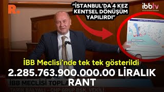Ak Parti Döneminde İstanbulda 2.285.763.900.000.00 Liralık Rant Balyalı Tek Tek Göstedi