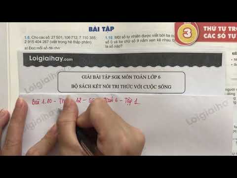 Video Giải Bài 1.10 trang 12 SGK Toán 6 Kết nối tri thức với... - youtube