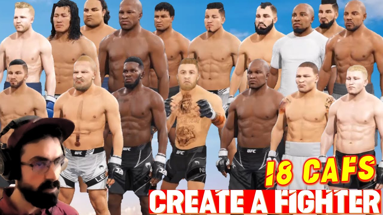 18 CAFs on 1 Stream: Create A Fighter Live - Speed CAF Challenge UFC 4