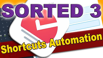 Shortcuts Magic Create a task in Sorted app on the Mac and iOS