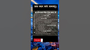 12 lời khuyên sức khỏe  #Songkhoe247 #Suckhoe #Vũ_Phương #Xu_hướng