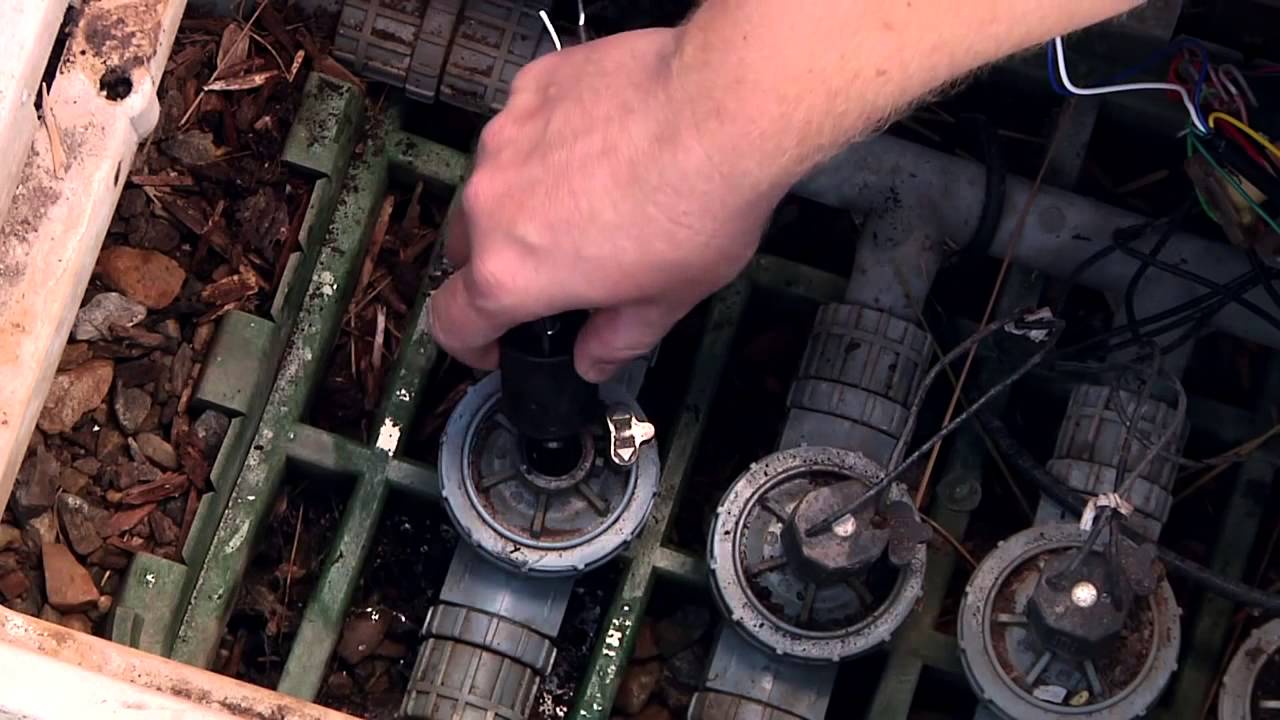 How To Replace A Sprinkler Valve Solenoid - YouTube sprinkler valve wiring diagram 