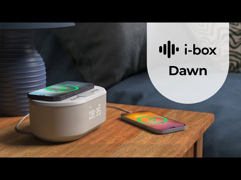 i-box Dawn  Bedside Alarm Clock with Wireless Charging 