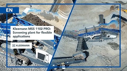 Kleemann Extends Screen Portfolio: MOBISCREEN MSS 1102 PRO | New PRO-Line Screen for Natural Stone