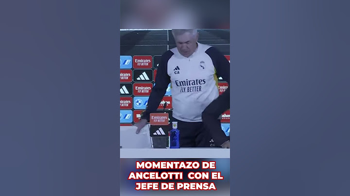 Ancelotti y su momentazo con el jefe de prensa