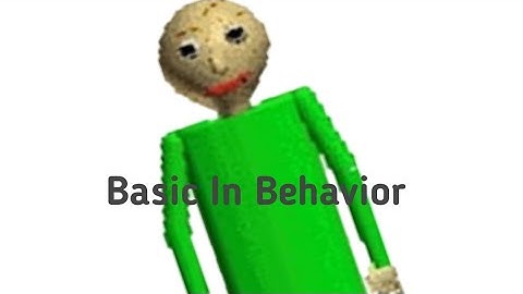 Basic in behavior-Deprati chaneel-The living Tombstone