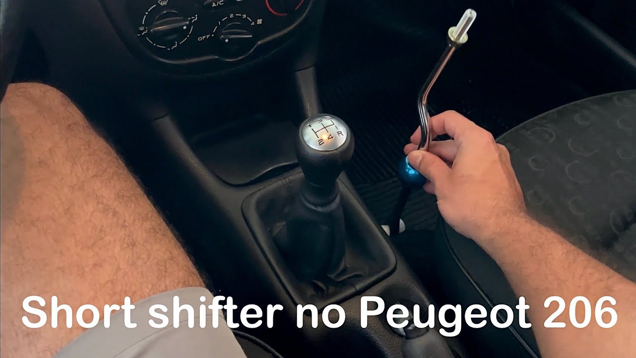 Instalação do short shifter no Peugeot 206