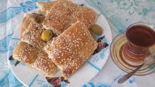 طريقة عمل الخبز الترگي بالأعشاب لذيذ لا يفوتكم How to make Turkish bread with herbs