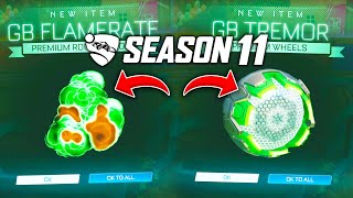 NEW EXCLUSIVE SEASON 11 ITEMS On Rocket League!