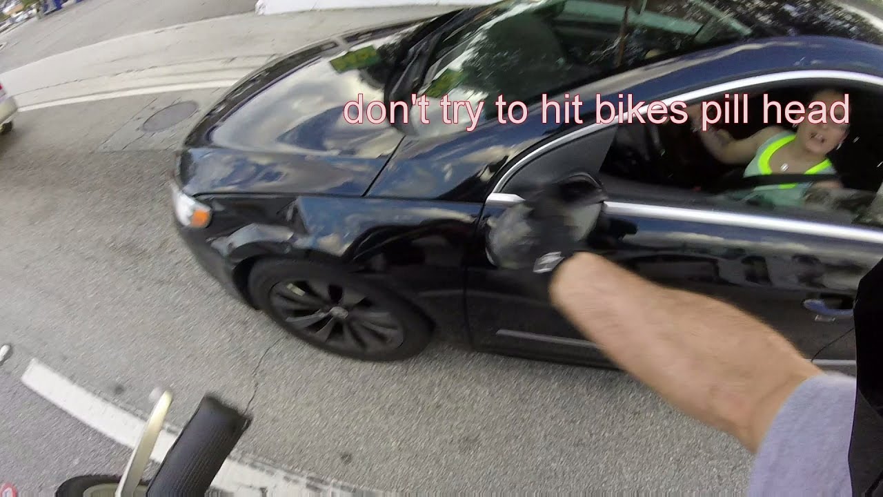 crazy lady with road rage slow motion edit. - YouTube