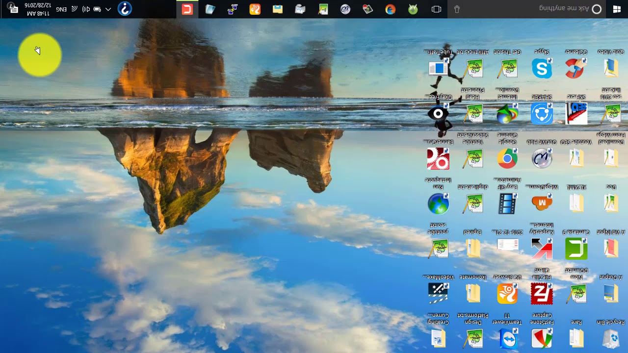 pantalla invertida en windows 8