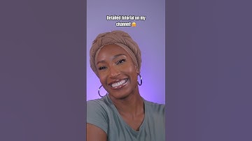 Cute and Easy Halo Style Head Wrap Tutorial #shorts #headwraptutorial #protectivestyles
