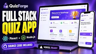 Full Full Stack Quiz App with React & Node.js | Source Code + Vercel Demo Update