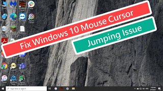 fix windows 10 mouse cursor jumping issue