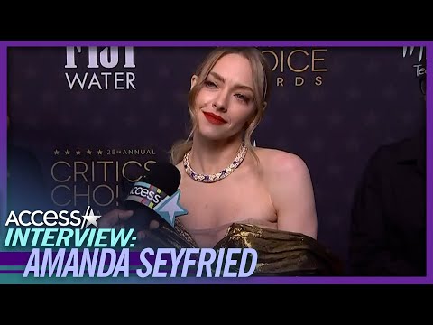 Amanda Seyfried's Dress 'Keeps Breaking' At 2023 Critics Choice Awards