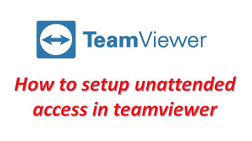 How to setup unattended access in teamviewer | Remote Software | #Teamviewer