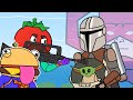 Mandalorian & Salty Towers | Tomato & Burger (Fortnite Animation)