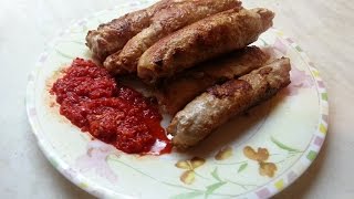 Колбаски кременчугские (мясные рулеты) / Sausages Kremenchug (meat rolls)