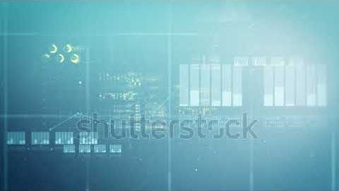 stock footage stock market business data visualization in a d space showing pie charts numbers and g