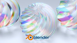 Abstract Elegance: 3D Crystal Glass Render in Blender