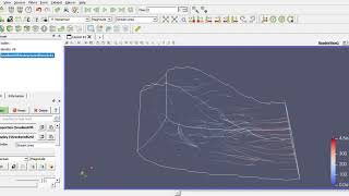 Animated Stream Lines on 3D Vector Field Using ParaView