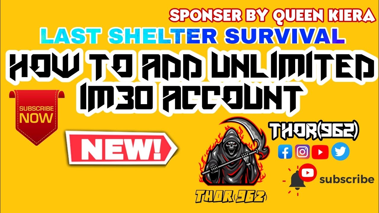 How To Add Unlimited IM30 Account in Last Shelter Survival Last