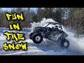 SNOW RIP | Blazing Trails Through 10 Inches of Snow | Can Am X3 | XRC | Polaris RZR Turbo
