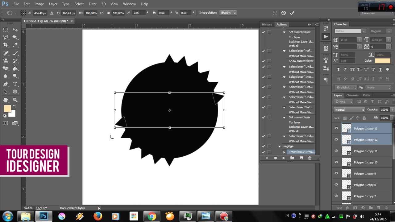 Membuat Shape Dengan Photoshop Membuat Desain Vintage Indonesia