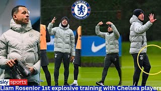 Liam Rosenior Takes Charge At Chelsea Training Grounds Buzzing On First Session