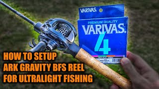 How to Setup Ark Gravity BFS Reel for UL Fishing on Tsurinoya Dragon C602UL Rod for Beginners