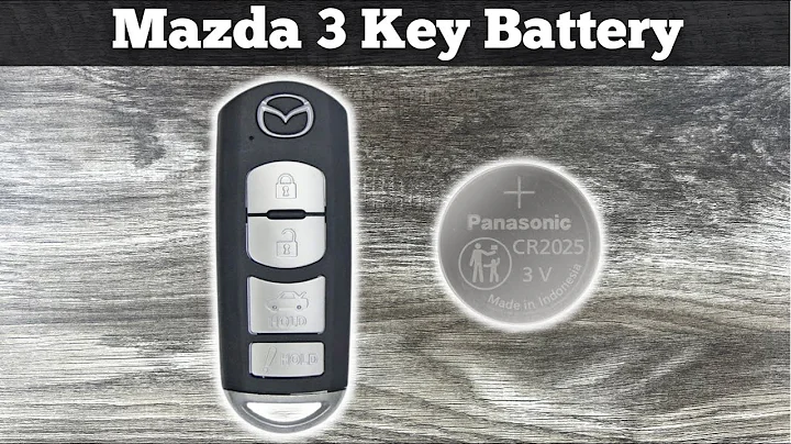 2014 - 2018 Mazda 3 Key Fob Battery Replacement - How To Change Remove Replace Mazda 3 Key Batteries