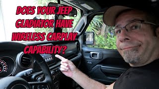 Does Your Jeep Gladiator have Wireless CarPlay Capability