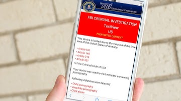 How to remove FBI warning virus from iPhone/iPad in Safari