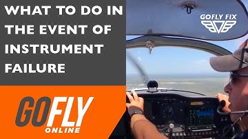 What to do if your aircraft instruments fail - The GoFly Fix