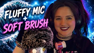 ASMR 🌊 | Soft Brushing, Ocean Wave Sounds, Fluffy Mic & Gentle Mouth Sounds for Deep Sleep 😴