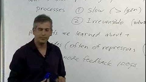 Systems Biology Lecture 4