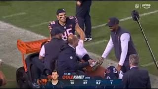 Cole Kmet Suffers SCARY Knee Injury vs Patriots 😱💔 | Bears vs Patriots 2026
