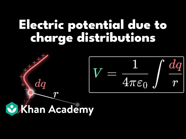 Electric potential of charge distributions | AP Physics | Khan Academy